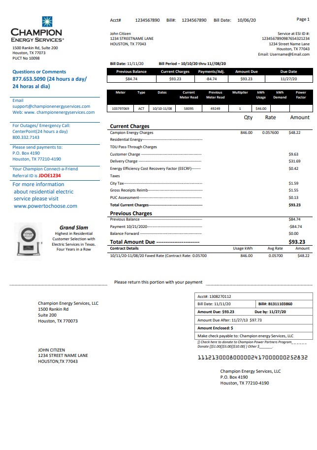  Minol USA business utility bill 
